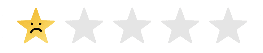 A one-star rating